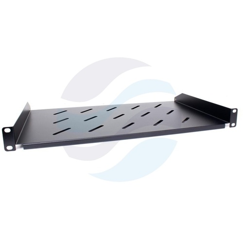 GETFORT Półka stała 1U 19" 270mm, czarna 3