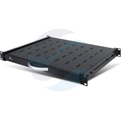 GETFORT Półka wysuwana regulowana 1U 19" 350-510mm, mocowana w 4 punktach, 2kg 3