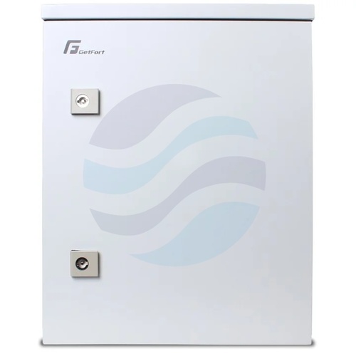 GETFORT Szafa hermetyczna 10" 6U 330x230, słupowa / ścienna zewnętrzna, szara 2