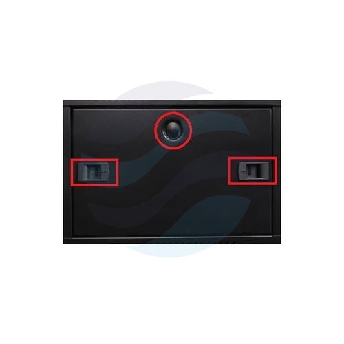 GETFORT Szafa wisząca 19" 4U 600x450mm czarna, drzwi szklane 6