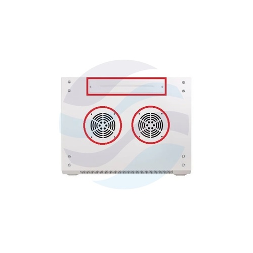 GETFORT Szafa wisząca 19" 9U 600x450mm szara, drzwi szklane 5