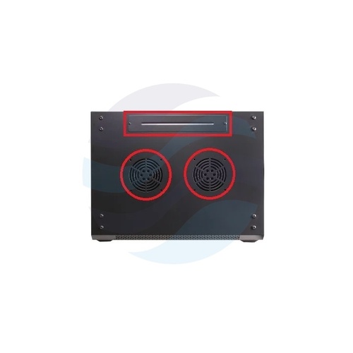 GETFORT Szafa wisząca 19" 9U 600x600mm, drzwi szklane, czarna 5