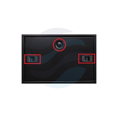 GETFORT Szafa wisząca 19" 15U 600x600mm, drzwi szklane, czarna 7