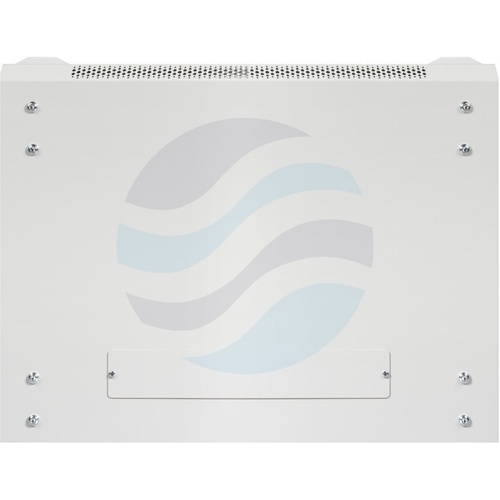 GETFORT Szafa wisząca 19" 12U 600x600mm szara, drzwi szklane 2