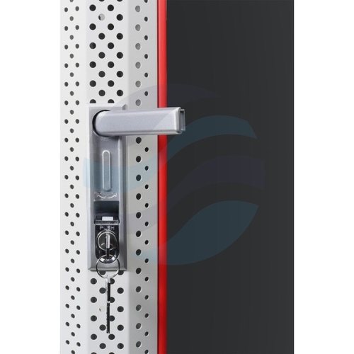 GETFORT Szafa wisząca 19" 12U 600x600mm szara, drzwi szklane 4
