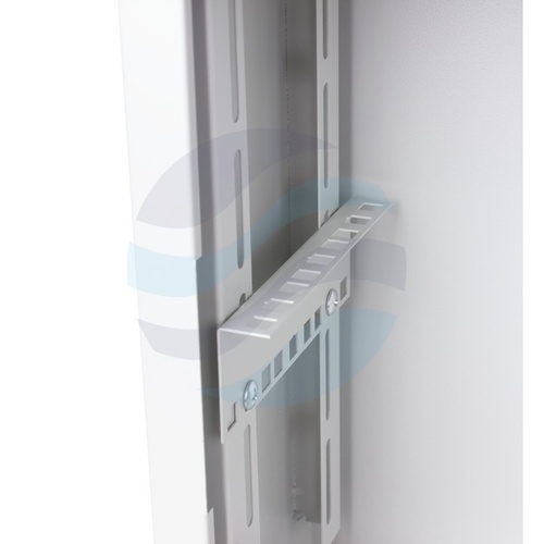 GETFORT Szafka CCTV multimedialna 19" 3U, wisząca pionowa, metalowa 540x350x180, drzwi otwierane, przepust kablowy i szczotkowy, szara 3