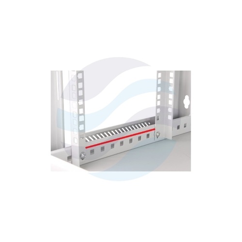 GETFORT Szafa wisząca 19" 9U 600x600mm szara, drzwi szklane 4