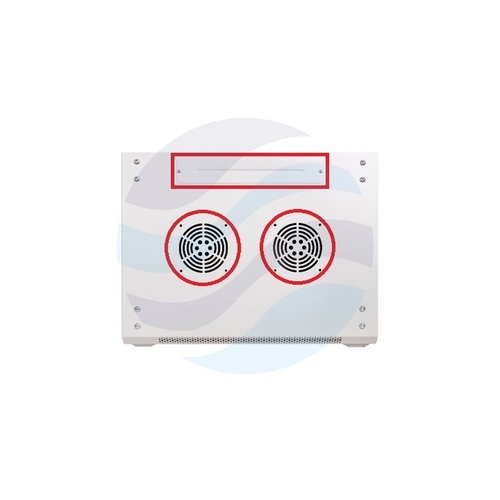 GETFORT Szafa wisząca 19" 9U 600x600mm szara, drzwi szklane 5