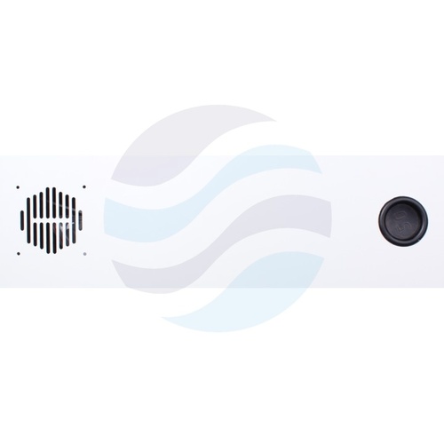 GETFORT Szafka CCTV multimedialna 19" 3U, wisząca pionowa, metalowa 580x500x180, drzwi opuszczane, przepust kablowy i szczotkowy, pasy, szara 5
