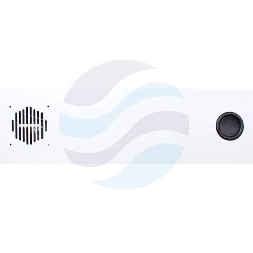 GETFORT Szafka CCTV multimedialna 19" 2U, wisząca pionowa, metalowa 580x500x130, drzwi opuszczane, przepust kablowy i szczotkowy, pasy, szara 6