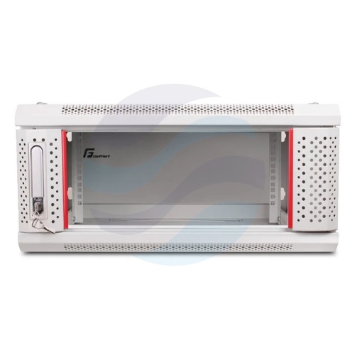 GETFORT Szafa wisząca 19" 4U 600x450mm szara, drzwi szklane 2