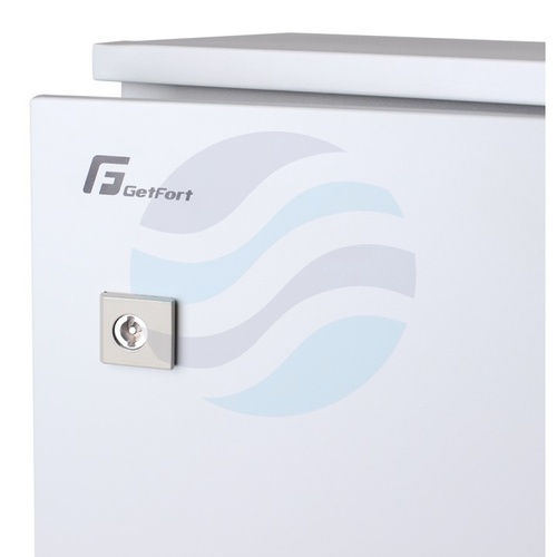 GETFORT Szafa hermetyczna 19" 12U 550x410, słupowa / ścienna zewnętrzna, szara 4