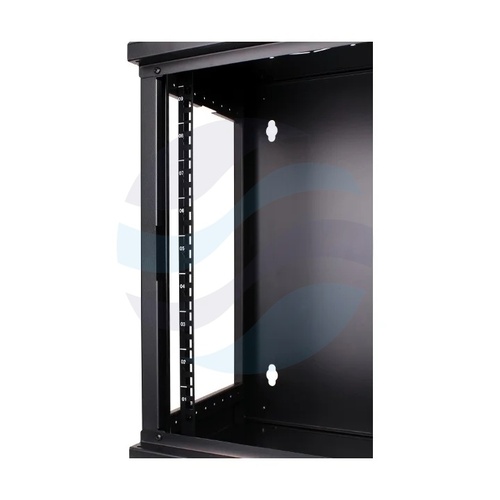 GETFORT Szafa wisząca 10" 9U 300x300mm czarna, drzwi szklane 3