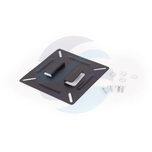 GETFORT Szafka CCTV multimedialna 19" 2U 600*540*210, drzwi opuszczane, przepust kablowy i szczotkowy, pasy, VESA, czarna 2