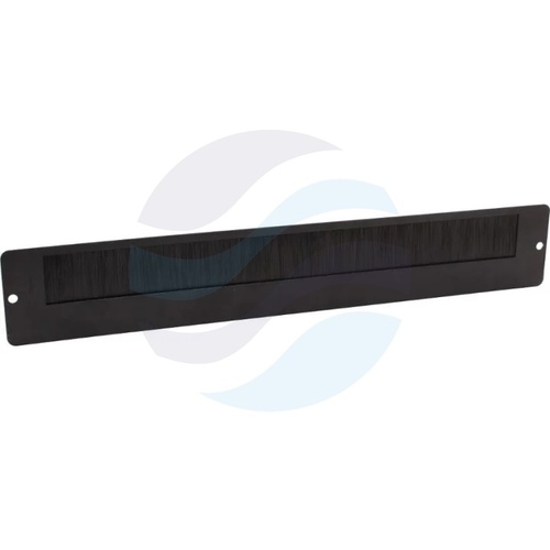 GETFORT Szafka CCTV multimedialna 19" 2U 600*540*210, drzwi opuszczane, przepust kablowy i szczotkowy, pasy, VESA, czarna 7