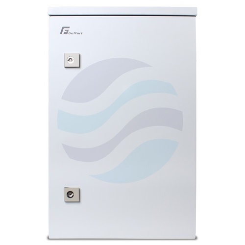 GETFORT Szafa hermetyczna 10" 9U 330x230, słupowa / ścienna zewnętrzna, szara 2