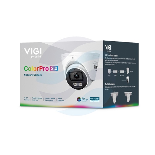 TP-Link InSight S445S (2.8mm) Kamera IP 4Mpx, kopułowa 2.8mm, 12V DC, PoE 802.3at, IR LED 30m, WDR 120dB, mikrofon, głośnik, mSD 512GB, IP67 5