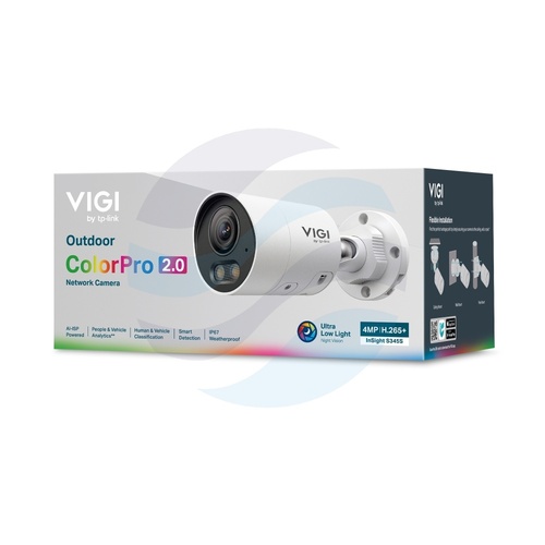 TP-Link InSight S345S (4mm) Kamera IP 4Mpx, bullet 4mm, 12V DC, PoE 802.3at, IR LED 30m, WDR 120dB, mikrofon, głośnik, mSD 512GB, IP67 4