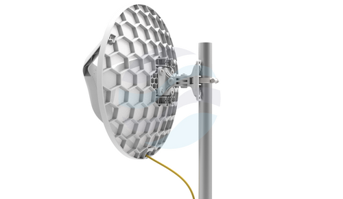 Mikrotik RBLHGG-60ad Radiolinia Wireless Wire Dish 60GHz, 1x 10/100/1000Mbps, 802.11ad, 4x 716MHz, 256MB, DC 12-57V / PoE 802.3af/at, zasięg 800m, PoE, L3 2