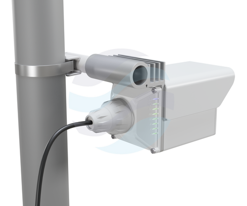 Mikrotik CubeG-5ac60ay Radiolinia / Punkt dostępowy zewnętrzny Wireless Wire Cube 60Pro ac 60GHz i backup 5 GHz, 1x 10/100/1000Mbps, 802.11ad / 802.11ay, 4x 716MHz, 256MB, DC 18-48V / PoE 802.3af/at, zasięg 800m, L4 2