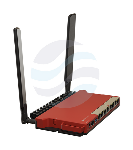 Mikrotik L009UiGS-2HaxD-IN Router / Switch gigabitowy AX600 Wi-Fi 6, Wave 2, 2.4/5GHz, 8x 10/100/1000Mbps, 1xSFP, 2x 800MHz ARM, 128MB, 1x USB 3.0, L5 4