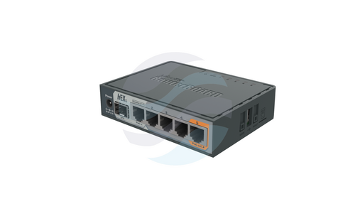 Mikrotik RB760iGS Router gigabitowy hEX S 5x 10/100/1000Mbps, 880MHz, 256MB, 1x SFP, 1x USB, zasilanie 12-57V DC/802.3af/at, L4 2