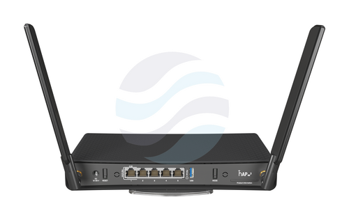 Mikrotik C53UiG+5HPaxD2HPaxD hAP ax3 Router gigabitowy AX1800 Wi-Fi6, Wave 2, 2.4/5GHz, 4x 10/100/1000Mbps, 1x 2,5GB, 4x 1800MHz, 1GB RAM, PoE IN/PUT, USB 3.0, L6 3