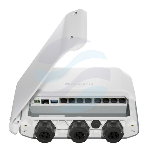 Mikrotik RB5009UPr+S+OUT Router gigabitowy 7x 10/100/1000Mbps, 1x 2.5Gbit 802.3af/at PoE-out i POE-in, 1xSFP+ 10G, 1xUSB 3.0 A, 4x 1.4GHz,1GB, DC 24-57V, 150W, L5 5