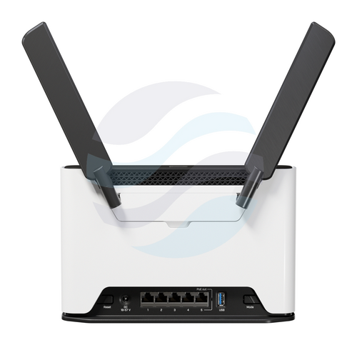 Mikrotik Chateau PRO ax Router gigabitowy Wi-Fi 6 AX3000, 2.4/5GHz, 5x 10/100/1000Mbps, 1x PoE-out, 4x 2.2GHz, 1GB RAM, USB 3.0, L6 3