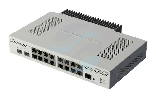 Mikrotik CCR2004-16G-2S+PC Router/Switch gigabitowy 16x 10/100/1000Mbps, 2x 10G SFP+, 4x 1.2GHz, 4GB RAM DDR4, pasywne chłodzenie, L6 4