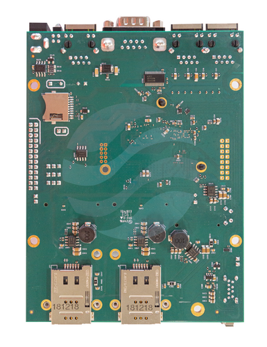 Mikrotik RBM33G Router gigabitowy (sama płyta) 2x 880MHz CPU, 256MB DDR RAM, 16MB, 3x Gbit LAN, 1x miniPCIe, 1x M.2, 2x SIM, 1x USB 3.0, DC IN 10-30VDC, RouterOS L4 2