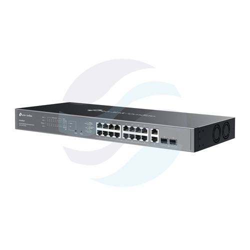 TP-Link ES220GMP Switch gigabitowy zarządzalny Omada PoE+ 16x 10/100/1000Mb/s PoE+ 802.3at/af, 2x 10/100/1000Mb/s, 2x SFP, 250W, IGMP, Rack 19", metal 3