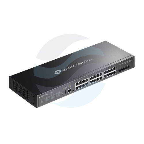 TP-Link SG5428X Switch gigabitowy zarządzalny L3 Omada stackowalny Lite 24x Gigabit, 4x SFP+ 10G, IGMP, 1x USB 2.0, 1x RJ45 konsola, USB-C, Rack 19", Campus, metal, bezwentylatorowy 4