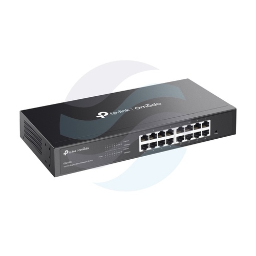 TP-Link ES216G Switch gigabitowy zarządzalny Omada 16x 10/100/1000Mb/s, IGMP, Rack 19", metal, bezwentylatorowy 4