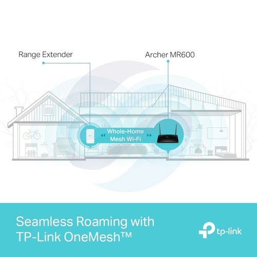 TP-Link Archer MR600 Router 4G LTE, kat.6, Wi‑Fi AC1200 2.4GHz/5GHz 300/867Mb/s, 2x SMA, 1x SIM, 4x Gigabit, czarny 7