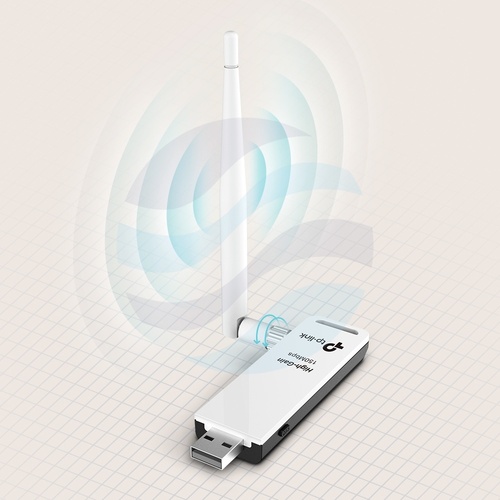 TP-Link TL-WN722N Karta sieciowa Wi-Fi USB 150Mbps 802.11n, antena 4dBi (RP-SMA) 4