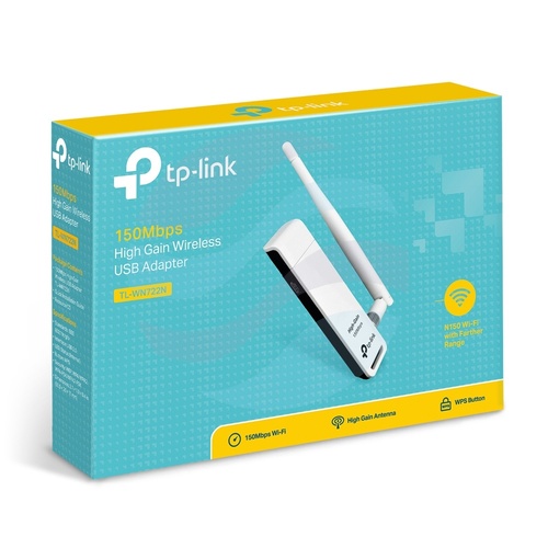 TP-Link TL-WN722N Karta sieciowa Wi-Fi USB 150Mbps 802.11n, antena 4dBi (RP-SMA) 5