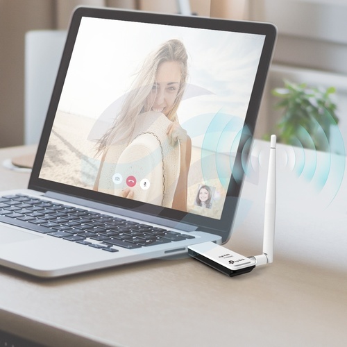 TP-Link TL-WN722N Karta sieciowa Wi-Fi USB 150Mbps 802.11n, antena 4dBi (RP-SMA) 6