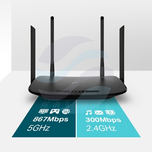 TP-Link Archer VR300 Router VDSL2/ADSL2+, 4x 10/100Mbps, Wi-Fi AC 1200 2,4/5GHz 300/867Mbps, czarny 4