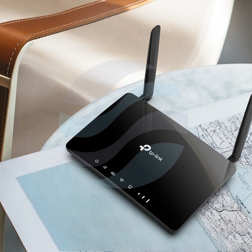 TP-Link Archer MR500 Router gigabitowy 3G/4G+ LTE, kat.6, Wi-Fi AC1200 2.4/5GHz (300/867Mbps), 1xSIM, 2xSMA, 4x10/100/1000Mbps, czarny 5