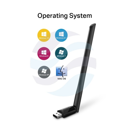 TP-Link Archer T2U Plus Karta sieciowa USB Wi-Fi AC600, 2.4/5GHz, 200/433Mbps, antena zew. 5dBi, czarna 4