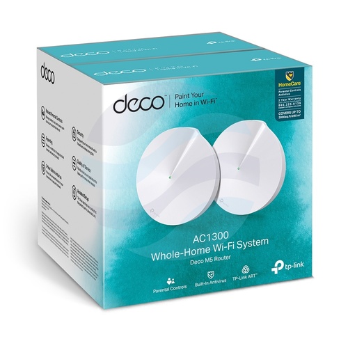 TP-Link Deco M5 System Mesh WiFi, 2x Gbit, 2.4/5Ghz, 400/867Mbps (2-pack) 4