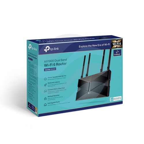 TP-Link Archer AX23 Router Wi-Fi 6 AX1800, 574/1201Mb/s, 2,4GHz/5GHz, 1x WAN + 4x LAN GIGABIT, czarny 9