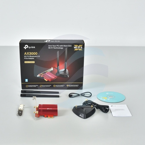 TP-Link Archer TX3000E Karta sieciowa PCI Express Wi-Fi 6 AX3000, Bluetooth 5.0, 574/2402Mb/s, 2,4GHz/5GHz, czarna 4