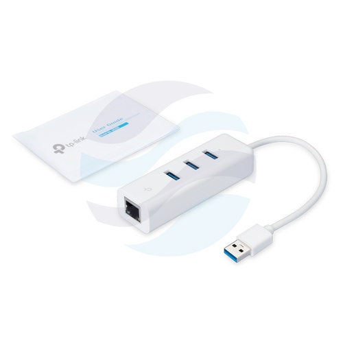 TP-Link UE330 Karta sieciowa Ethernet 10/100/1000Mbi + HUB 3x USB 3.0 3