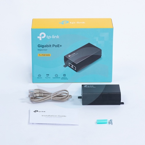 TP-Link POE160S Zasilacz gigabitowy / Injector PoE+ 2x RJ45 10/100/1000Mbps, IEEE 802.3af/at, 30W 7