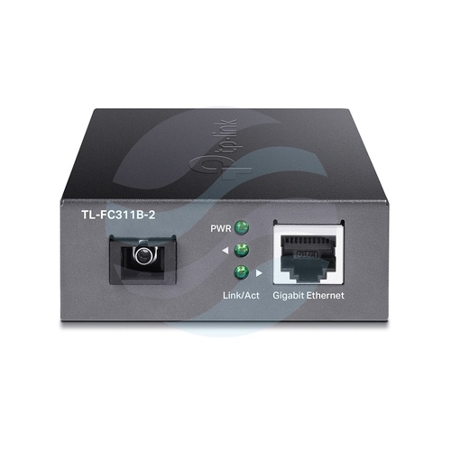 TP-Link TL-FC311B-2 Media konwerter WDM LAN x10/100/1000Mbps, 1x SC/UPC, 1310nm TX/1550nm RX, 2km 3