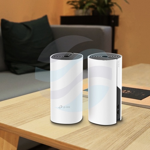 TP-Link Deco M4 Router / Access Point gigabitowy stojący Wi-Fi AC1200, Mesh, 300/867Mbps, 2.4/5GHz, 2x GIGABIT, biały (2-pack) 3