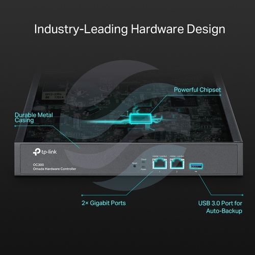 TP-Link OC300 Kontroler sprzętowy Omada Cloud 2x Gbit, 1x USB 3.0, do 500 urządzeń 14