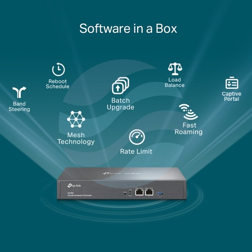 TP-Link OC300 Kontroler sprzętowy Omada Cloud 2x Gbit, 1x USB 3.0, do 500 urządzeń 15